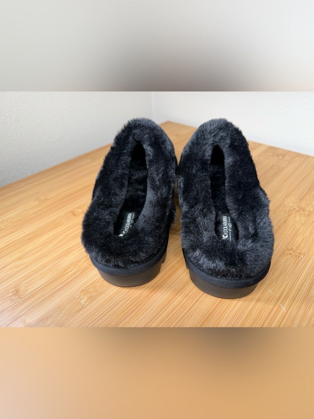 UGG Koolaburra Women’s Black Tizzey Sherpa-lined Faux-Fur Slip-On Mule Sz 10 NIB - Picture 4 of 9